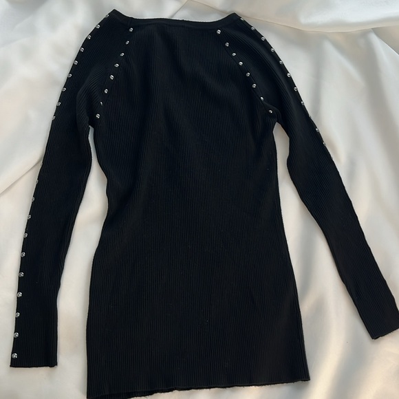 Vila Milamo Black Studded Sweater - Picture 4 of 7
